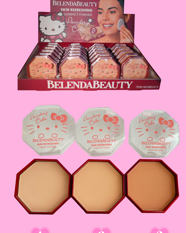 COMPACT POWDER - kitty - Belenda Beauty