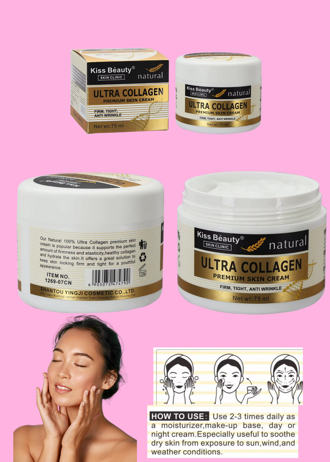 FACE CREAM  ULTRA COLLAGEN PREMIUM SKIN CREAM FIRM, TIGHT, ANTI WRINKLE