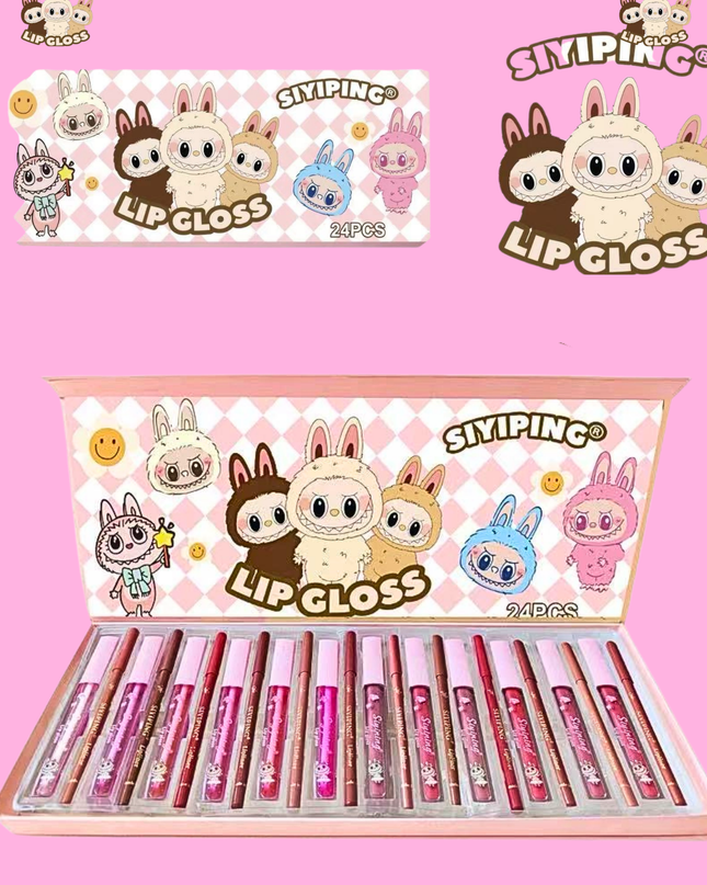 LABUBU  - BIG BOX set lipsticks, lipgloss and lipliner