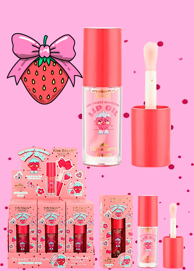 Kiss beauty - lip oil strawberry