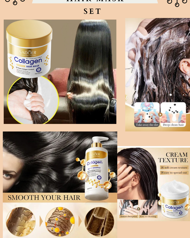 COLLAGEN TREATMENT- Shampoo & hair mask treatment ( set)