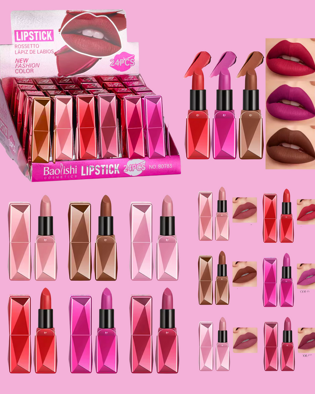 LIPSTICK ROSSETO BAOLISHI #B0783 ( 6 pcs set)